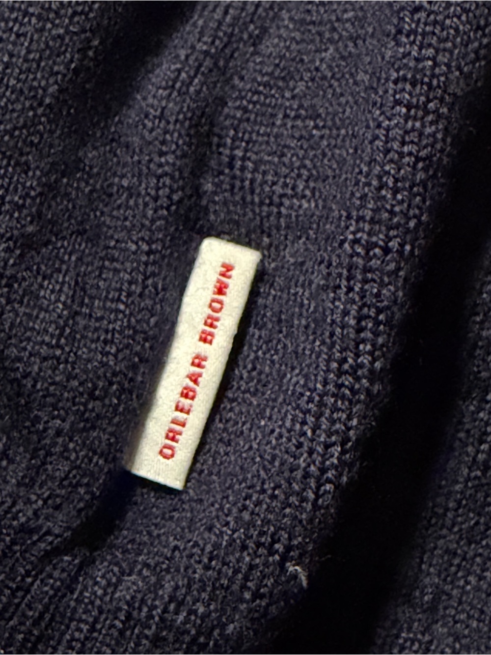 Orlebar Brown Lennard Half Zip Merino Wool Sweater Men’s Actual Medium Pullover - Picture 4 of 9